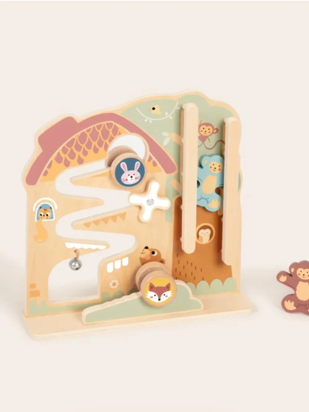 Montessori Wooden Activity Maze Busy Board Toy Toddler Learning Game New